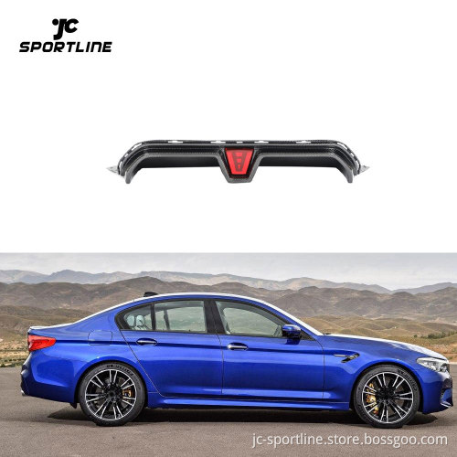 JCSPORTLINE Carbon Fiber Rear Lip Diffuser for BMW F90 M5 18-20